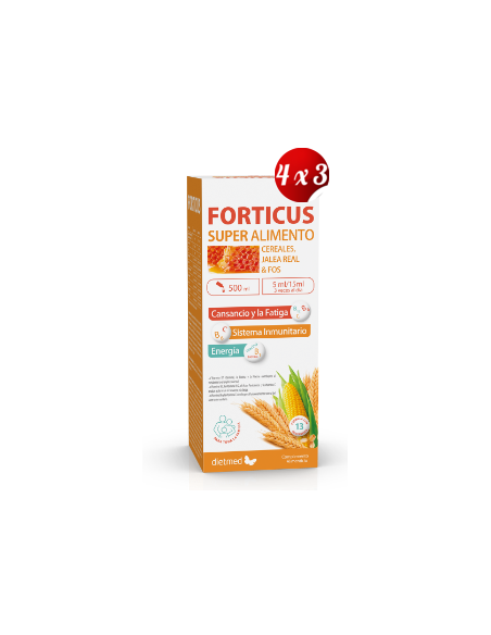 Pack 4x3 uds Forticus Solución Oral 500 Ml De Dietmed