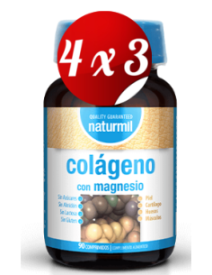 Pack 4x3 uds Colageno 600 Mg  90 Comprimidos De Dietmed