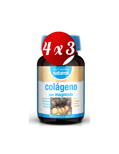 Pack 4x3 uds Colageno 600 Mg  90 Comprimidos De Dietmed
