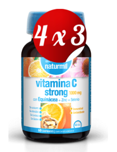 Pack 4x3 uds Vitamina C Strong  60 Comprimidos De Dietmed