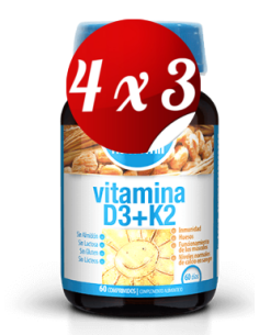 Pack 4x3 uds Vitamina D3+K260 Comprimidos De Dietmed