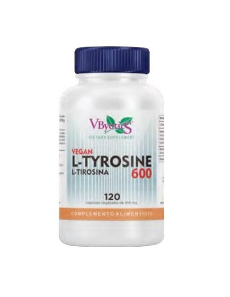 VEGAN L-Tyrosine 600 120 Cápsulas Vegetales Vbyotics