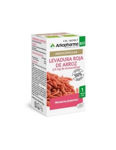 Levadura Roja De Arroz 45Arkocapsulas. Bio Arkopharma