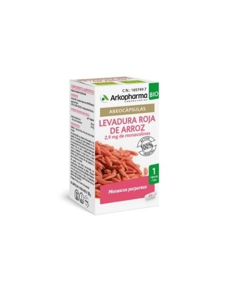 Levadura Roja De Arroz 45Arkocapsulas. Bio Arkopharma