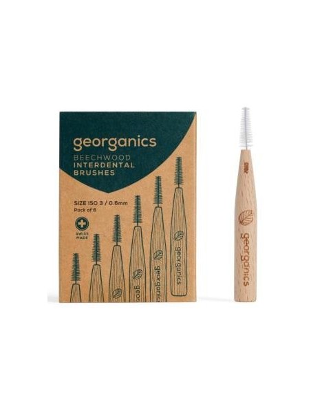 Cepillo Interdental Madera De Haya 3. Georganics