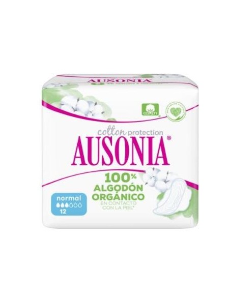 Ausonia Organic Cotton Normal 12 Unidades Ausonia