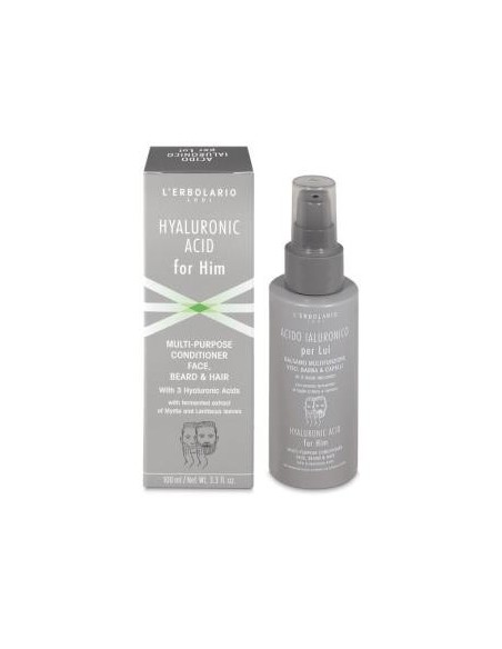 Acido Hialuronico Hombre Balsamo Cara Barba 100 Mililitros L´Erbolario