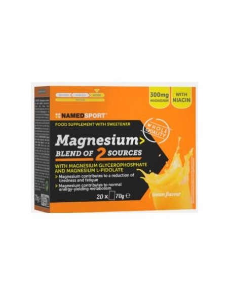 Magnesium Blend Of 2 Sources 20 Sobres Named Sport