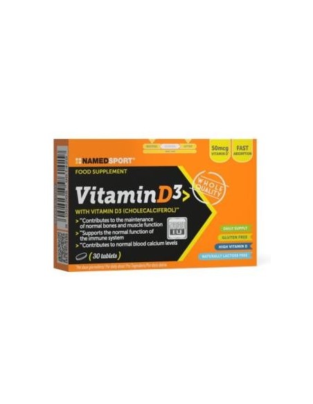 Vitamin D3 30 Comprimidos Named Sport