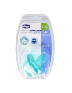 Chupete Physio Soft Silicona Anat Azul 6-12 1Un Chicco