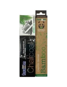 Pack Charcoal Crema 75 Mililitros + Cepillo Dental Bamboo Oradent