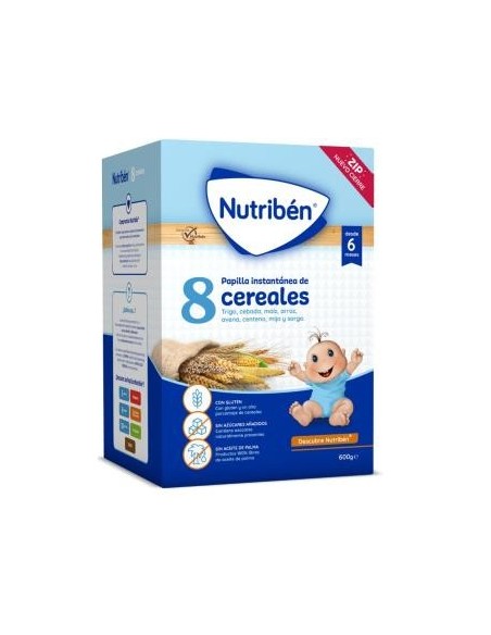 Nutriben 8 Cereales 600 Gramos Nutriben
