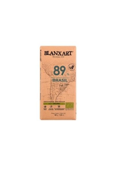 Chocolate Negro 89% Brasil 80 Gramos Eco Blanxart