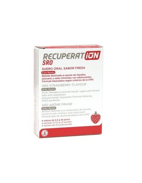 Recuperat-Ion Suero Oral Sabor Fresa 4 Sobres Recuperat-Ion