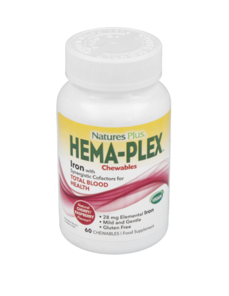 Hema-Plex Masticable 60 Comp. de Natures Plus