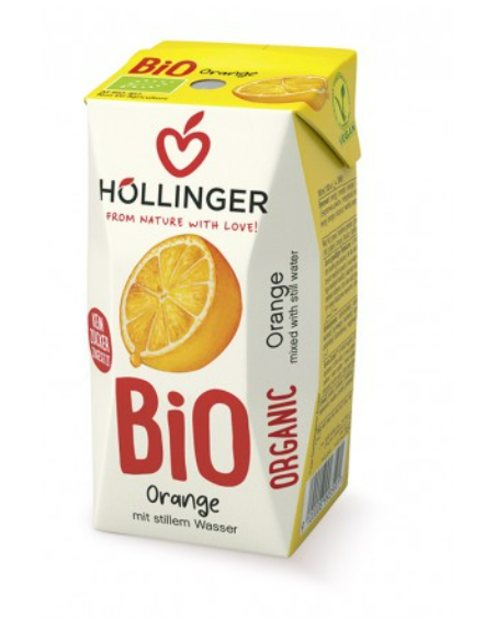 Minibrick Zumo De Naranja Bio 3 x 200 ml de Hollinger