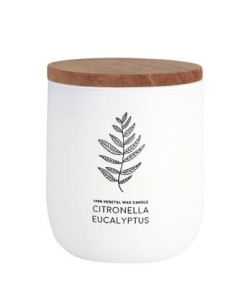 Vela Vaso Blanco Citvase Citronela-Eucalipto 7X9Cm Cerabella