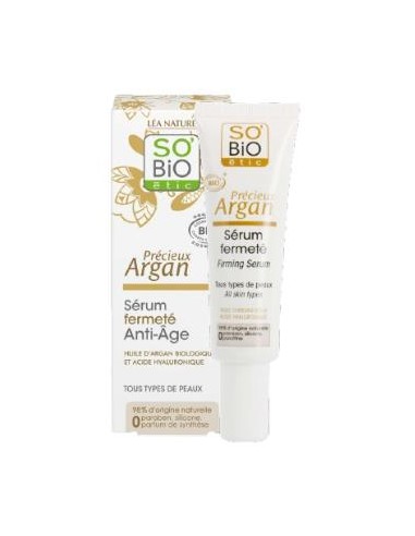 Serum Reafirmante Antiedad Hialuronico-Argan 30 Mililitros So´Bio Etic