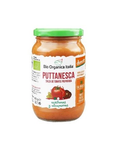 Salsa Puttanesca Bio Orgánica Italia 325ml - Demeter