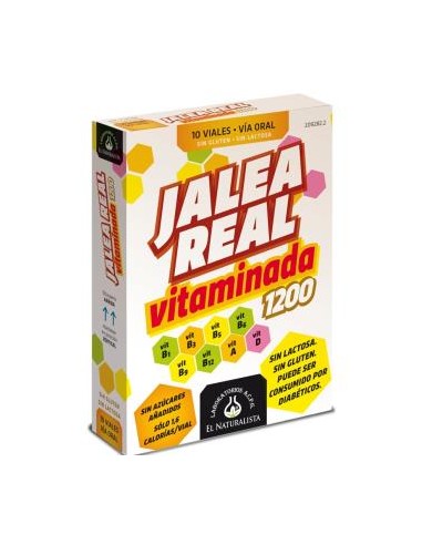 Jalea Real Vitaminada 1200 10 Ampollas El Naturalista