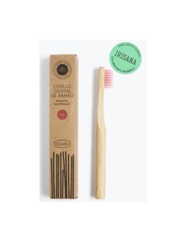 Cepillo Dental Bambu Kids Rosa. Irisana