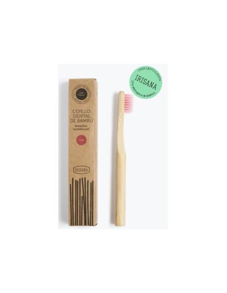 Cepillo Dental Bambu Kids Rosa. Irisana