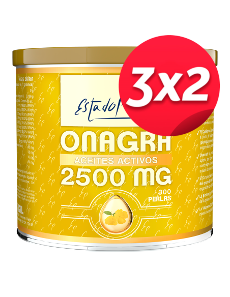Pack 3x2 Onagra Aceites Activos 300 Perlas de Tongil