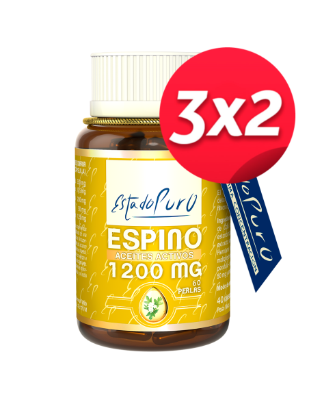 Pack 3x2 Estado Puro Espino Blanco 60 perlas 1.200 MG de Tongil