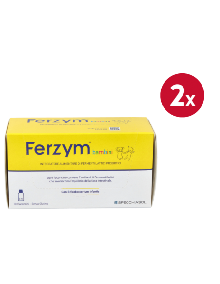 Pack 2 uds Ferzym Plus Junior  10 Viales/ 8 Ml  Specchiasol