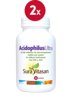 Pack de 2 uds Acidophilus Ultra Polvo 45Gr.  de Sura Vitasan