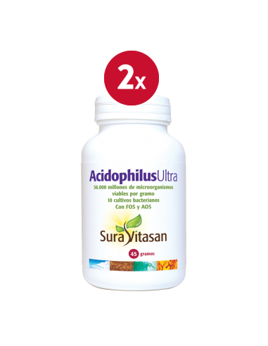 Pack de 2 uds Acidophilus Ultra Polvo 45Gr.  de Sura Vitasan