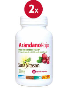 Pack de 2 uds Arandano Rojo 60Cap. de Sura Vitasan
