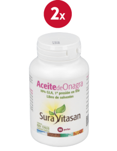 Pack de 2 uds Aceite De Onagra 500Mg. 90Perlas de Sura Vitasan