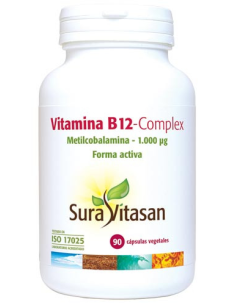 Pack de 2 uds Vitamina B12 Complex 90Vcap. de Sura Vitasan