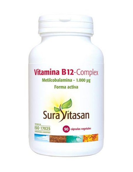 Pack de 2 uds Vitamina B12 Complex 90Vcap. de Sura Vitasan