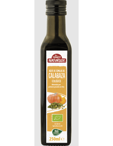 Aceite de Semillas de Calabaza Natursoy 250 ml  Puro y Natural