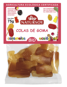 Colas De Goma 75 G de Natursoy