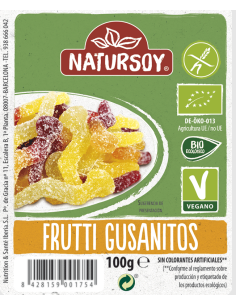 Frutti gusanitos 100 g Natursoy