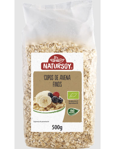 Copos de avena finos 500 g Natursoy