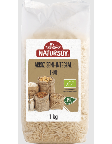 Arroz semi-integral Thai 500 g Natursoy