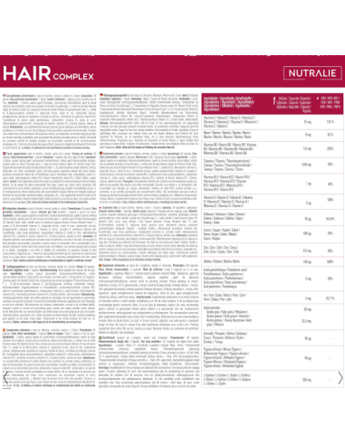 Hair Complex Vitaminas para Cabello Nutralie 90 Cápsulas