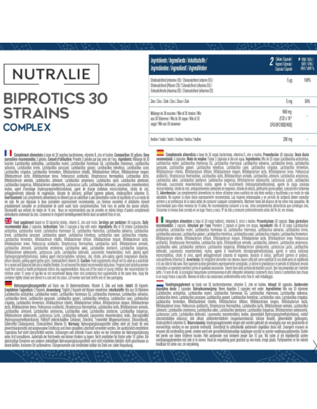 Biprotics 30 Strains Complex 60Cap. de Nutralie