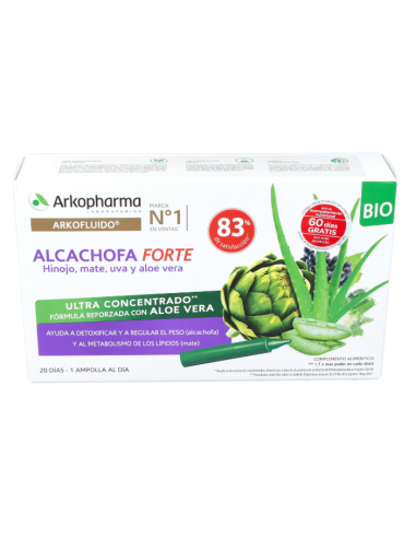 Arkofluido Alcachofa Forte 20 Ampollas Bio Arkopharma