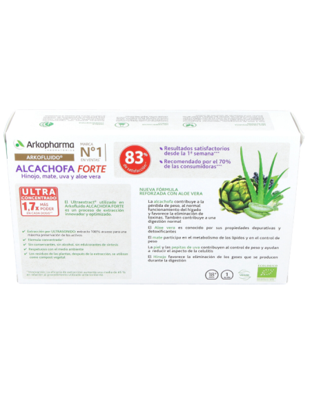 Arkofluido Alcachofa Forte 20 Ampollas Bio Arkopharma