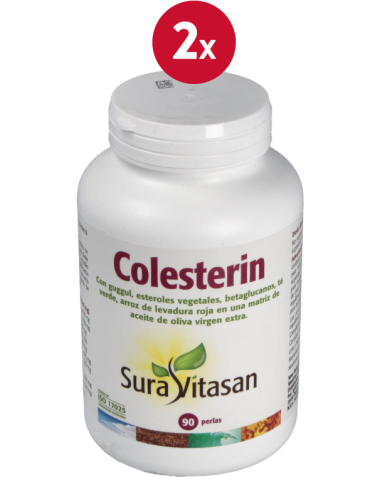 Pack de 2 uds Colesterin 90Perlas de Sura Vitasan