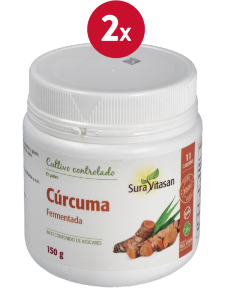 Pack 2 Curcuma Fermentada 150g Sura Vitasan - Salud Natural