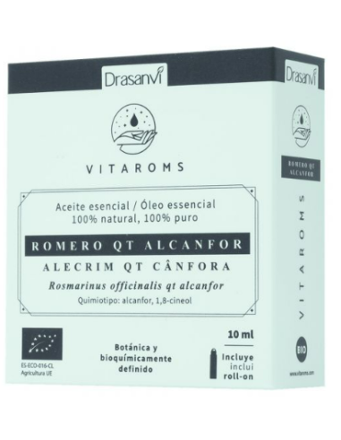 Aceite Esencial Romero Qt Alcanfor Bio 10Ml Vitaroms Drasanvi