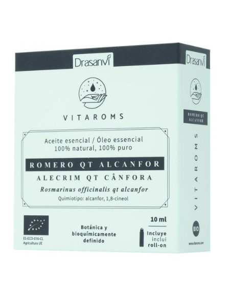 Aceite Esencial Romero Qt Alcanfor Bio 10Ml Vitaroms Drasanvi