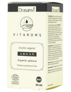 Aceite Vegetal Argan Bio (Primera Presion Frio) 50Ml Ecocert Vitaroms Drasanvi