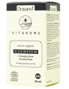 Aceite Vegetal Calofilo Bio (Primera Presion Frio) 50Ml Ecocert Vitaroms Drasanvi